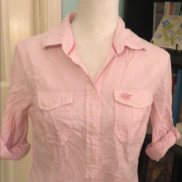 Tommy Hilfiger Tops - Tommy Hilfiger small striped button up